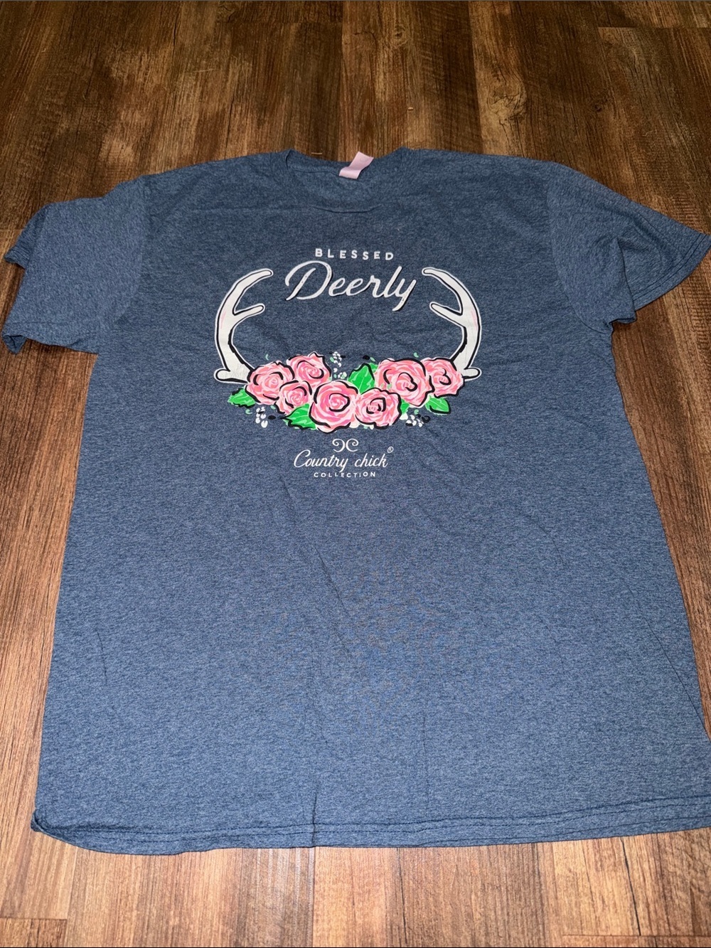 Country Chick Collection Blessed Deerly Tshirt size M